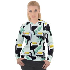 Seamless-tropical-pattern-with-birds Women s Overhead Hoodie by Jancukart