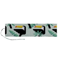 Seamless-tropical-pattern-with-birds Roll Up Canvas Pencil Holder (l)