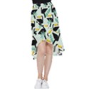 Seamless-tropical-pattern-with-birds Frill Hi Low Chiffon Skirt View1