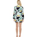 Seamless-tropical-pattern-with-birds Long Sleeve Satin Robe View2