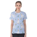 Duck-flower-seamless-pattern-background Women s Cotton Tee View1