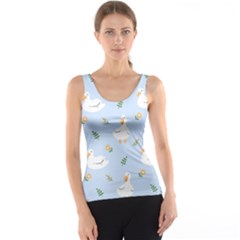 Duck-flower-seamless-pattern-background Tank Top by Jancukart