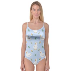 Duck-flower-seamless-pattern-background Camisole Leotard 