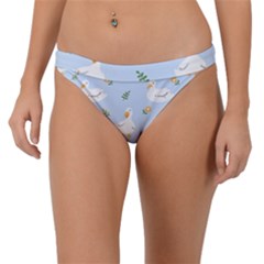 Duck-flower-seamless-pattern-background Band Bikini Bottom