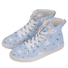 Duck-flower-seamless-pattern-background Women s Hi-top Skate Sneakers