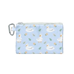 Duck-flower-seamless-pattern-background Canvas Cosmetic Bag (small) by Jancukart