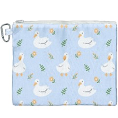 Duck-flower-seamless-pattern-background Canvas Cosmetic Bag (xxxl) by Jancukart