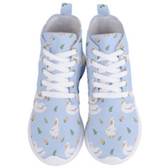 Duck-flower-seamless-pattern-background Women s Lightweight High Top Sneakers