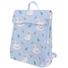 Duck-flower-seamless-pattern-background Flap Top Backpack