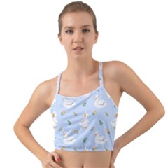 Duck-flower-seamless-pattern-background Mini Tank Bikini Top