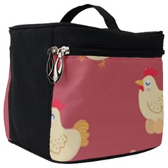 Cute-chicken-eggs-seamless-pattern Make Up Travel Bag (big) by Jancukart