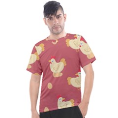 Cute-chicken-eggs-seamless-pattern Men s Sport Top by Jancukart