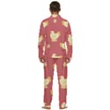 Cute-chicken-eggs-seamless-pattern Men s Long Sleeve Velvet Pocket Pajamas Set View4