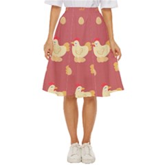 Cute-chicken-eggs-seamless-pattern Classic Short Skirt