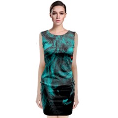 Angry Male Lion Predator Carnivore Classic Sleeveless Midi Dress