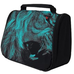 Angry Male Lion Predator Carnivore Full Print Travel Pouch (big) by Jancukart