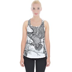 Owl-animals-wild-jungle-nature Piece Up Tank Top