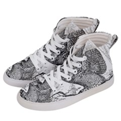 Owl-animals-wild-jungle-nature Women s Hi-top Skate Sneakers