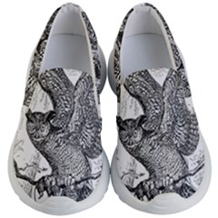 Owl-animals-wild-jungle-nature Kids Lightweight Slip Ons