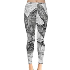 Owl-animals-wild-jungle-nature Inside Out Leggings