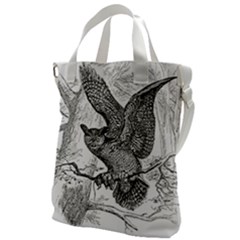 Owl-animals-wild-jungle-nature Canvas Messenger Bag by Jancukart