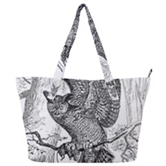 Owl-animals-wild-jungle-nature Full Print Shoulder Bag