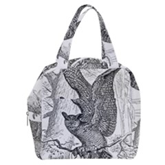 Owl-animals-wild-jungle-nature Boxy Hand Bag