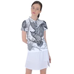 Owl-animals-wild-jungle-nature Women s Polo Tee