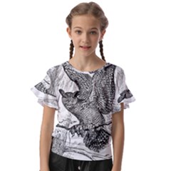 Owl-animals-wild-jungle-nature Kids  Cut Out Flutter Sleeves