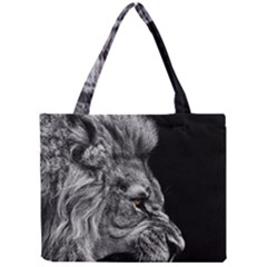 Angry Male Lion Mini Tote Bag