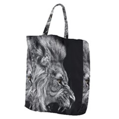 Angry Male Lion Giant Grocery Tote