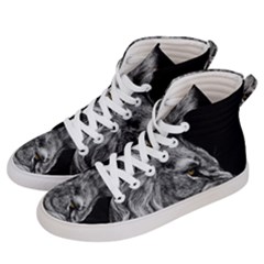 Angry Male Lion Women s Hi-top Skate Sneakers