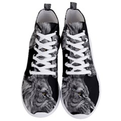 Angry Male Lion Men s Lightweight High Top Sneakers