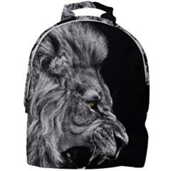 Angry Male Lion Mini Full Print Backpack