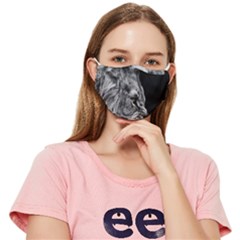 Angry Male Lion Fitted Cloth Face Mask (adult)