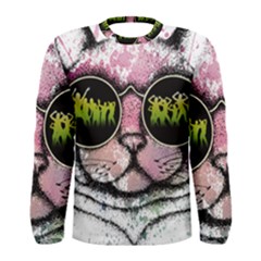 Black-cat-head Men s Long Sleeve Tee