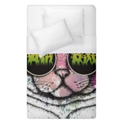 Black-cat-head Duvet Cover (single Size) by Jancukart