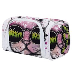 Black-cat-head Toiletries Pouch by Jancukart