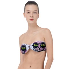 Black-cat-head Classic Bandeau Bikini Top 