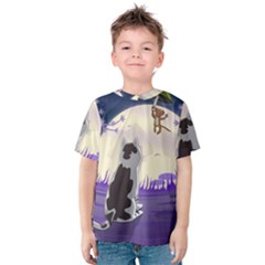 Cat-kitty-mouse-mice-escape-trick Kids  Cotton Tee