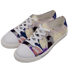 Cat-kitty-mouse-mice-escape-trick Men s Low Top Canvas Sneakers