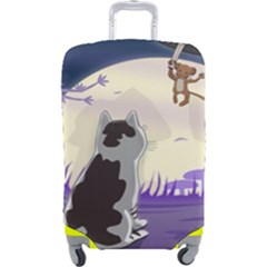 Cat-kitty-mouse-mice-escape-trick Luggage Cover (large)