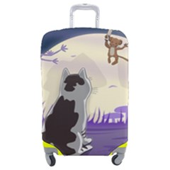 Cat-kitty-mouse-mice-escape-trick Luggage Cover (medium)