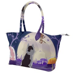 Cat-kitty-mouse-mice-escape-trick Canvas Shoulder Bag