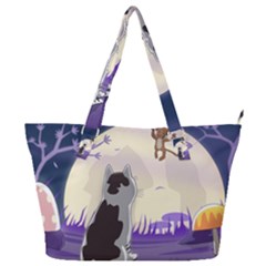 Cat-kitty-mouse-mice-escape-trick Full Print Shoulder Bag