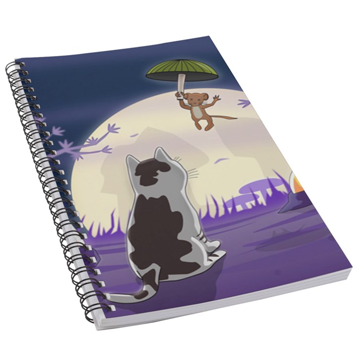 Cat-kitty-mouse-mice-escape-trick 5.5  x 8.5  Notebook