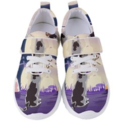 Cat-kitty-mouse-mice-escape-trick Women s Velcro Strap Shoes