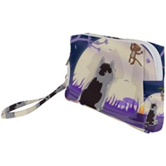 Cat-kitty-mouse-mice-escape-trick Wristlet Pouch Bag (small)