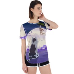 Cat-kitty-mouse-mice-escape-trick Perpetual Short Sleeve T-shirt