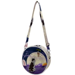 Cat-kitty-mouse-mice-escape-trick Crossbody Circle Bag